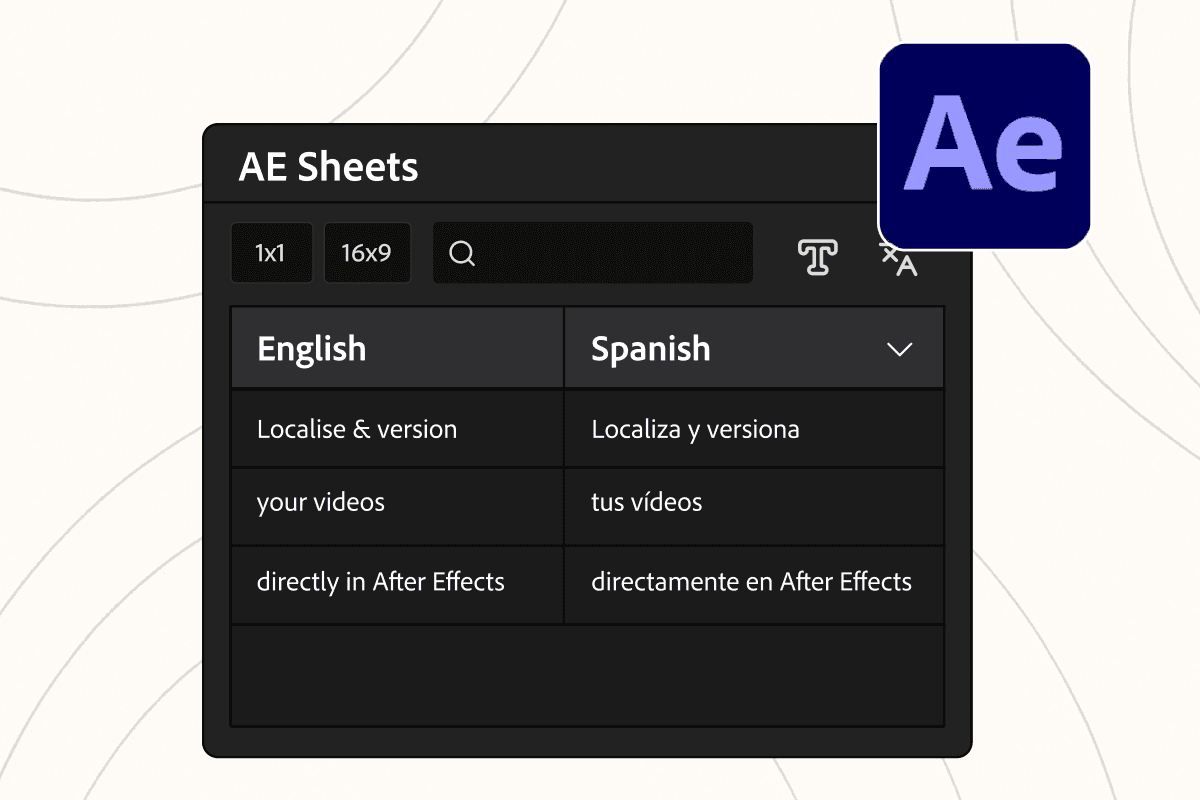 AE Sheets